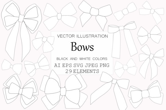 Bows SVG for Embroidery: A Romantic and Versatile Design