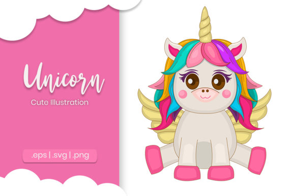 Cute Unicorn Cartoon Illustration Review for Real Embroidery Projects