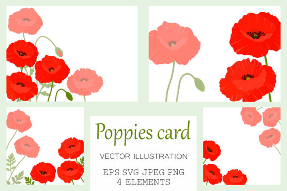 Poppies Card: A Romantic Embroidery Design for Real Projects