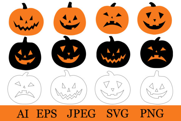 Pumpkin Face SVG: A Subtle Embroidery Design for Spooky Elegance