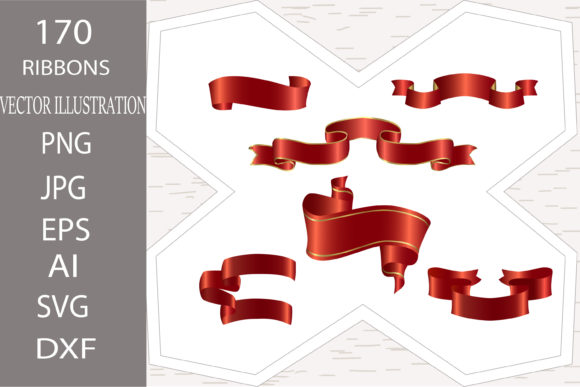 Ribbon. 170 Satin Red Ribbons Set Review