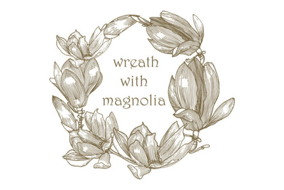Wreath with Magnolia. Card with Magnolia Review